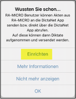 Verbindung zum RA-MICRO Benutzer einrichten