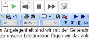 DictaNet Feature: Spracherkannten Text per E-Brief senden