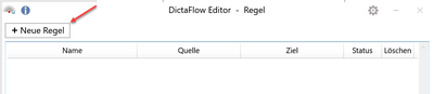 eine neue Regel in DictaFlow hinzufügen