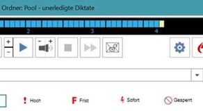 DictaNet Feature: Optimierung der Anzeige der Diktatinformationen im DictaNet Recorder