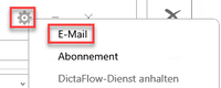 App-Diktate per E-Mail empfange