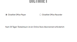 DictaNet Feature: Neue Benutzerführung der Ersteinrichtung von DictaNet