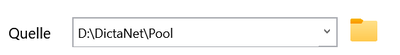 Pfad mit Diktaten, die in anderen Ordner übertragen werden sollen