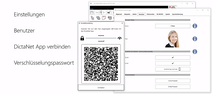 DictaNet Office mit der DictaNet App verbinden