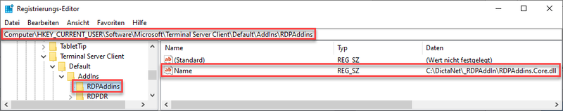 Registry-Eintrag hinzufügen