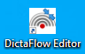 DictaFlow-Icon auf dem Desktop